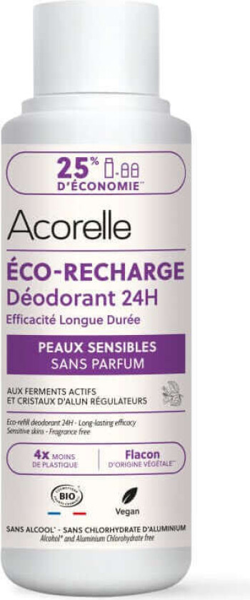 24h ECO REFILL Deodorant Sensitive Skin - Fragrance free