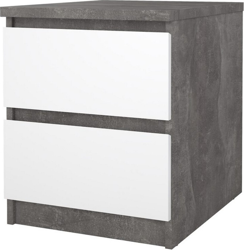 Salomns Nattbord 40 cm - Natur/Hvit