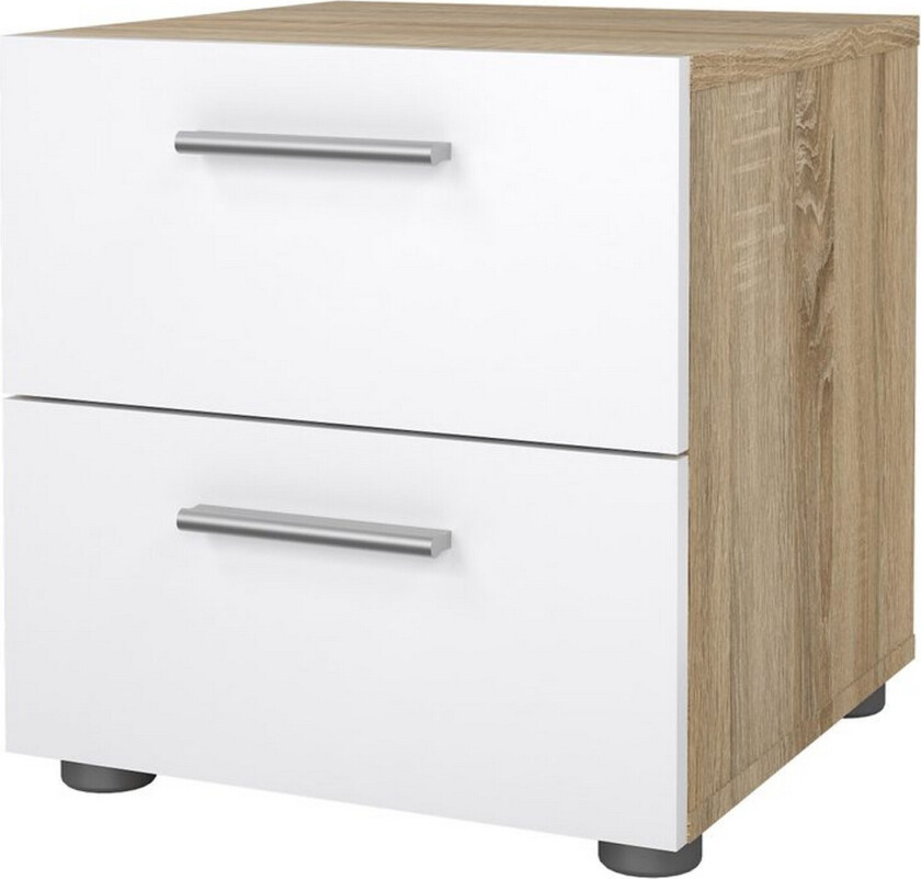 Suntia Nattbord 40 cm - Hvit/Natur