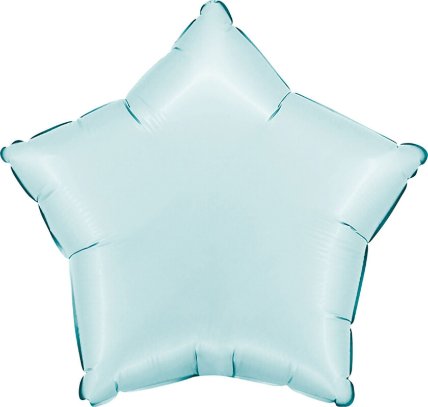 Folieballong Stjerne Satin Pastel Blå