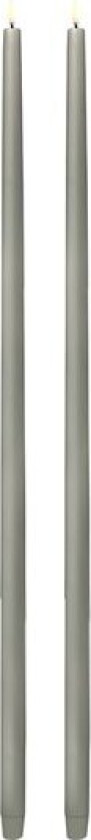 Bilde av Taper Candles Led kronelys 2,3x75 cm 2 stk sandstone