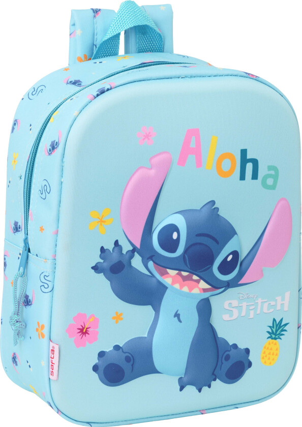 Disney Lilo & Stitch 3D Mini Ryggsekk 6L, Blå - Ryggsekker - Polyester
