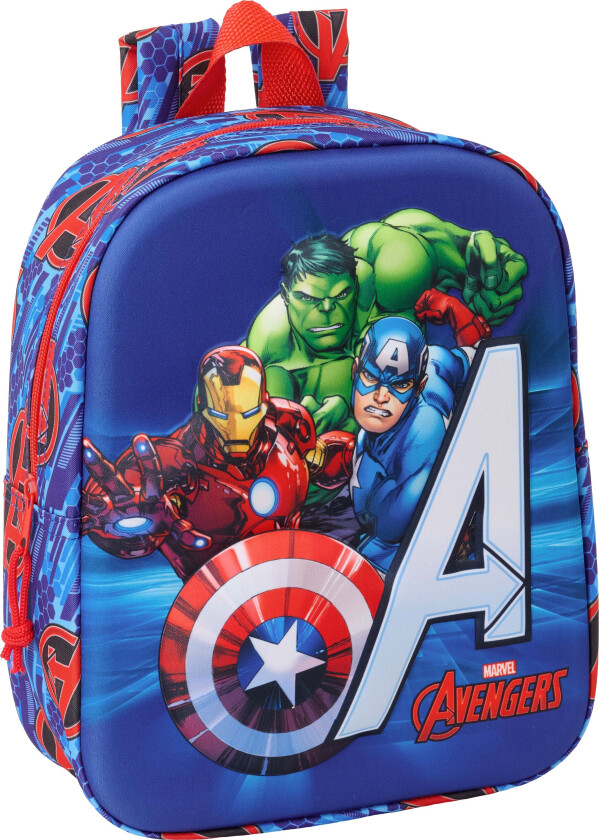 3D Mini Ryggsekk 6L, Blå - Ryggsekker - Polyester