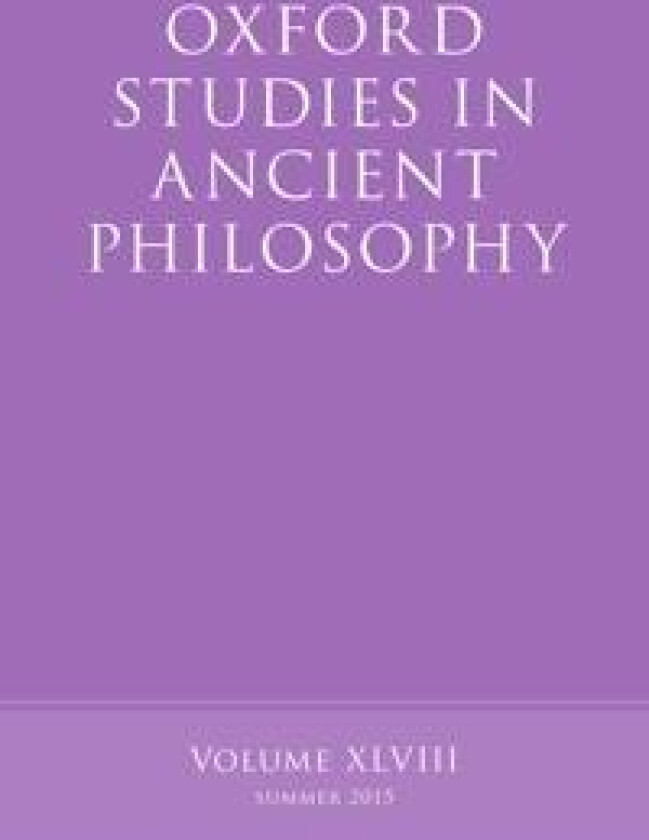 Oxford Studies in Ancient Philosophy, Volume 48