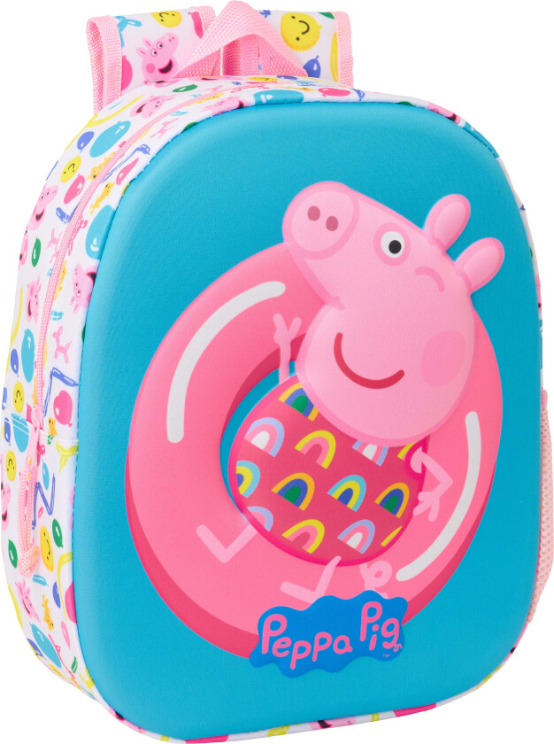 3D Ryggsekk 8.5L, Blå/Rosa - Ryggsekker - Polyester