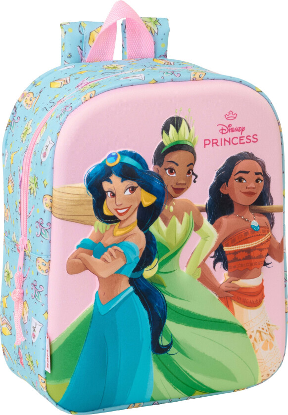 3D Mini Ryggsekk 6L, Rosa/blå - Ryggsekker - Polyester