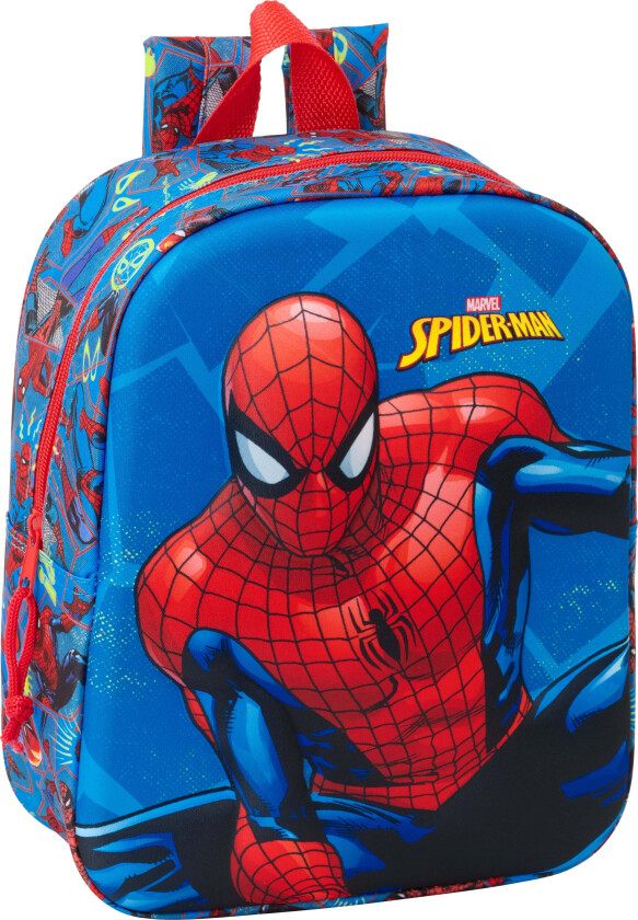 Marvel Spider-Man 3D Mini Ryggsekk 6L, Blå - Ryggsekker - Polyester