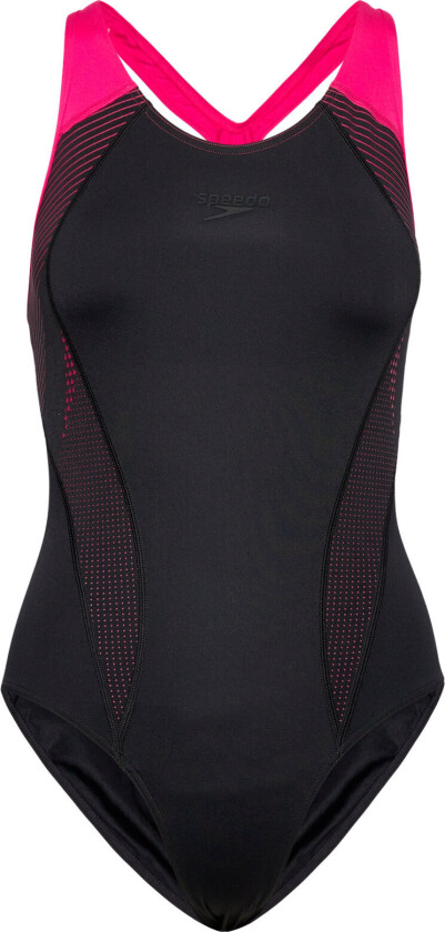 Placement Laneback Badedrakt Badetøy Black Speedo