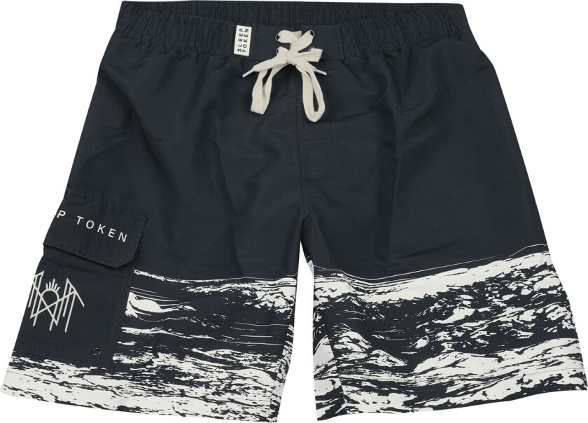 Badeshorts - EMP Signature Collection - S til XXL - Herrer - svart