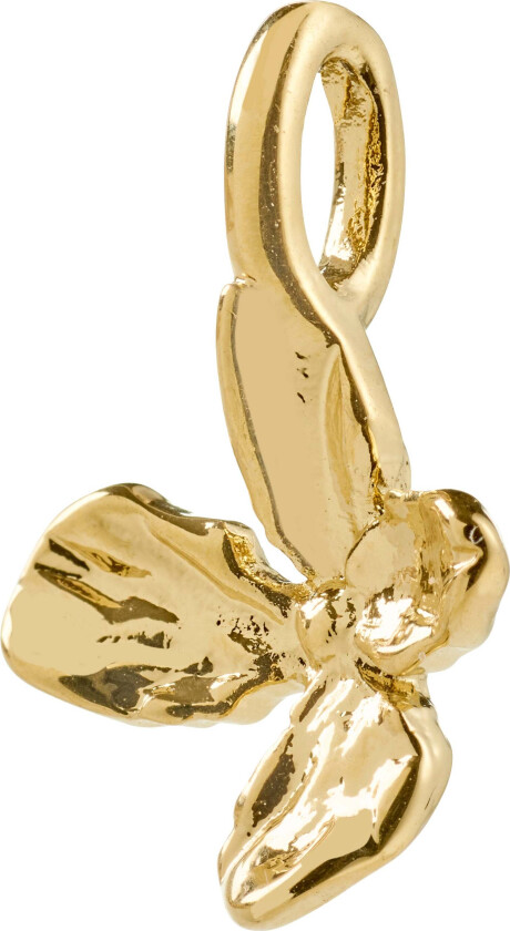 CHARM mini blomster anheng gullbelagt