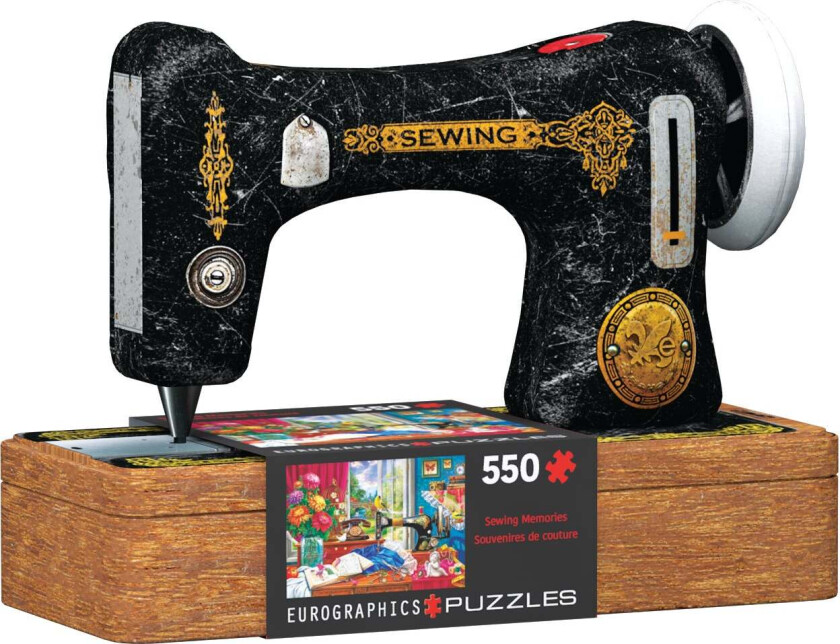Puslespill 550 Sewing Machine Tin Eurographics