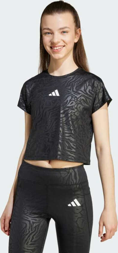 All Sports Animal Print Crop T-skjorte
