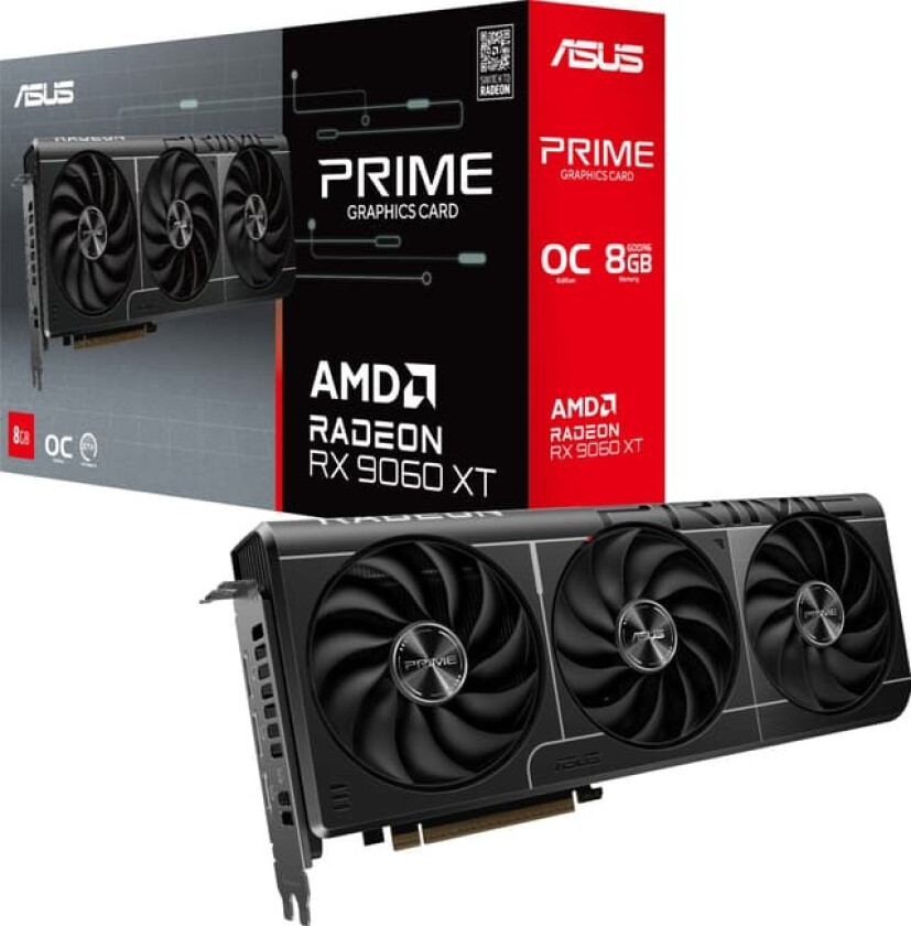 Radeon RX 9060 XT Prime OC - 8GB GDDR6 RAM - Grafikkort