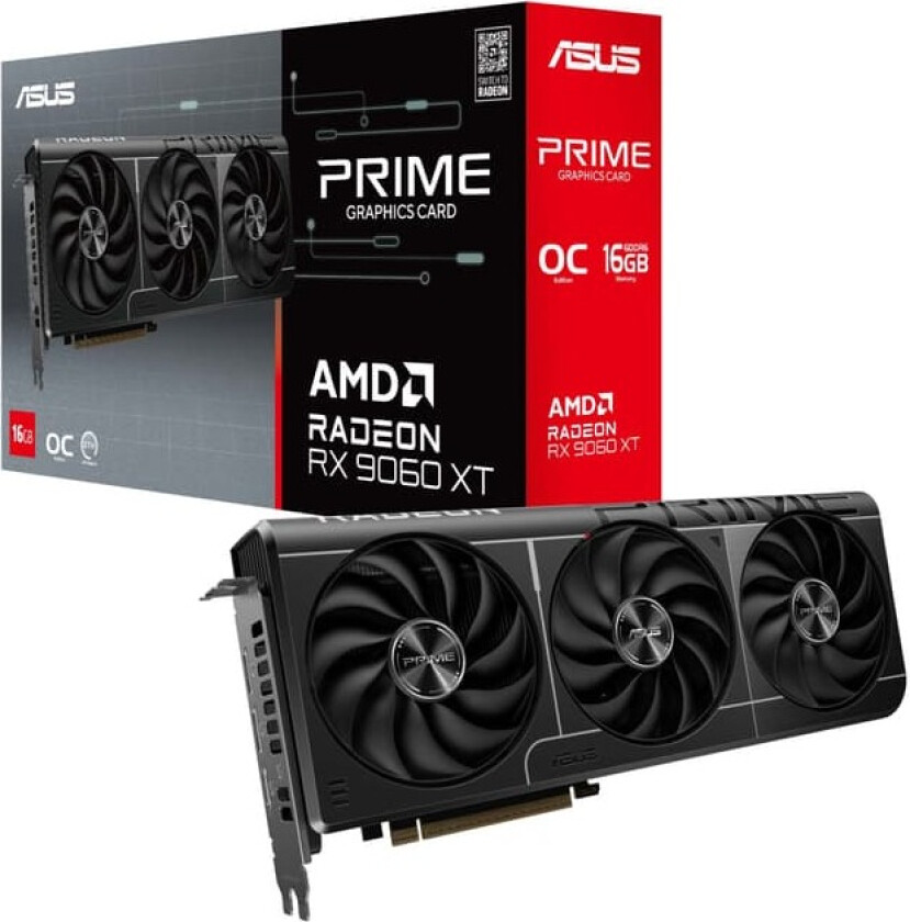 Radeon RX 9060 XT Prime OC - 16GB GDDR6 RAM - Grafikkort