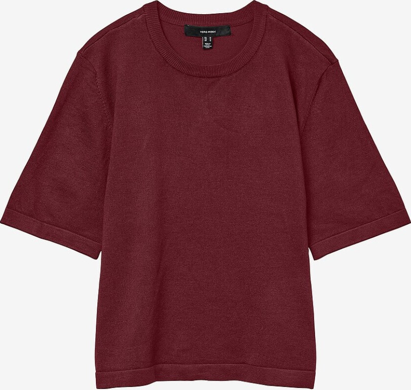 Topp vmSilje 2/4 O-neck Oversize - Rød