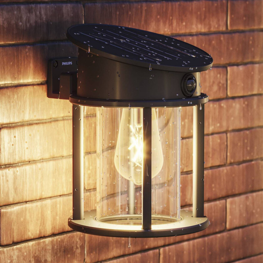 utendørs LED-vegglampe Geri UE Sensor, rund, IP44