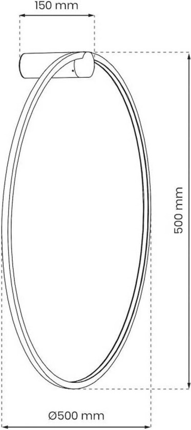 LED-vegglampe Saturno, gull, Ø 50 cm, metall, 4.000 K