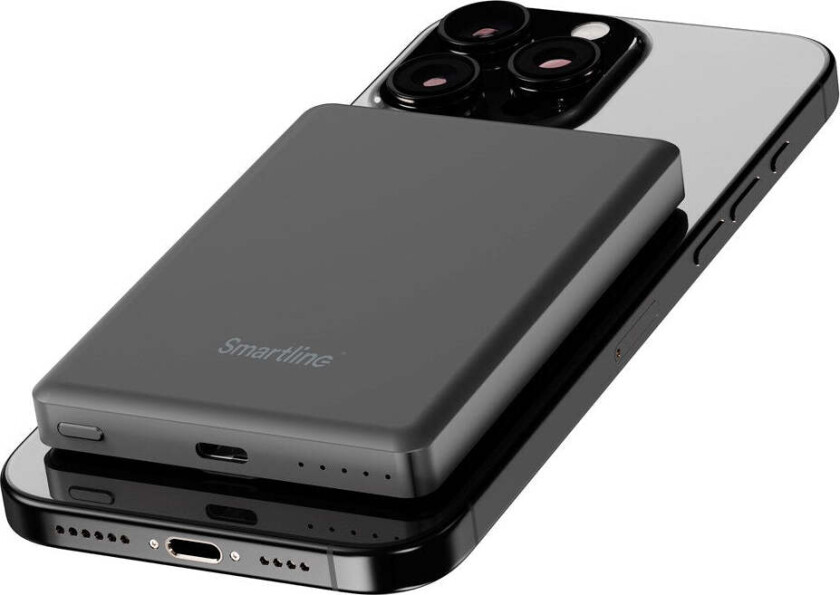 15W Power Bank USB-C 5000mAh - Qi2 / MagSafe Kompatibel - Space Grey