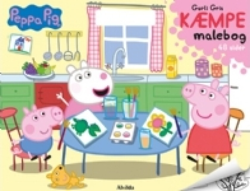 Peppa Pig - Gurli Gris - KÆMPE malebog (malebog med håndtag)