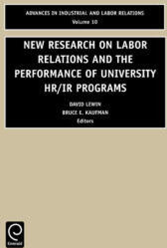 Bilde av New Research on Labor Relations and the Performance of University HR/IR Programs
