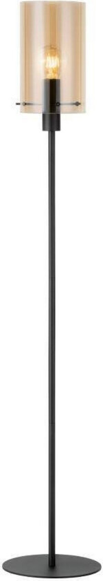 Gulvlampe Eglo Polverara Svart/Amber