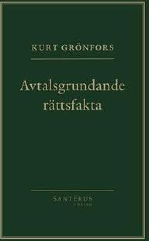 Avtalsgrundande rättsfakta