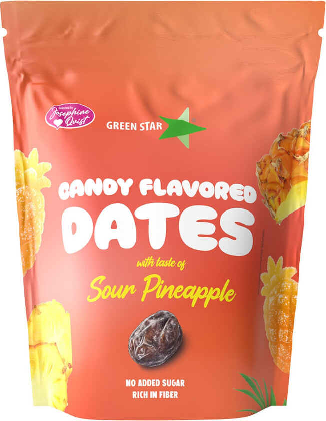 Bilde av Green Star Dates Sour Pineapple - 90 gram
