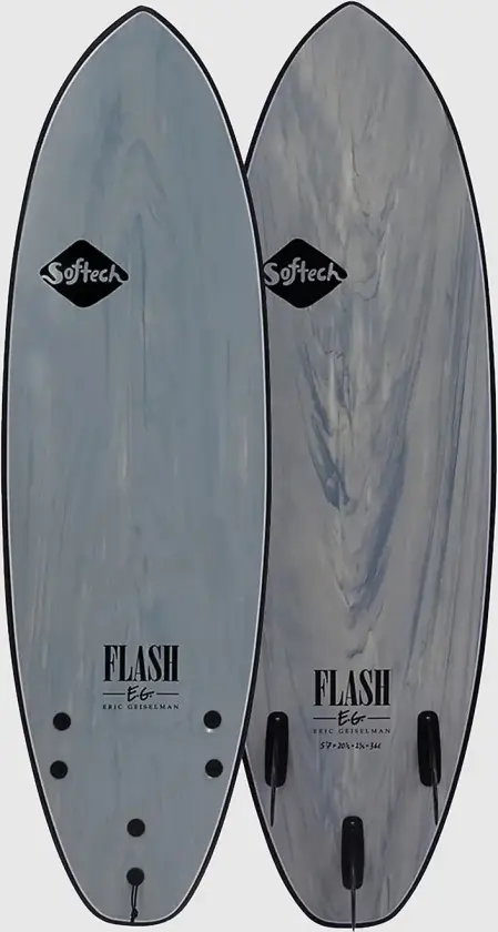 Flash Eric Geiselman FCS 2 5'0 Surfebrett grå