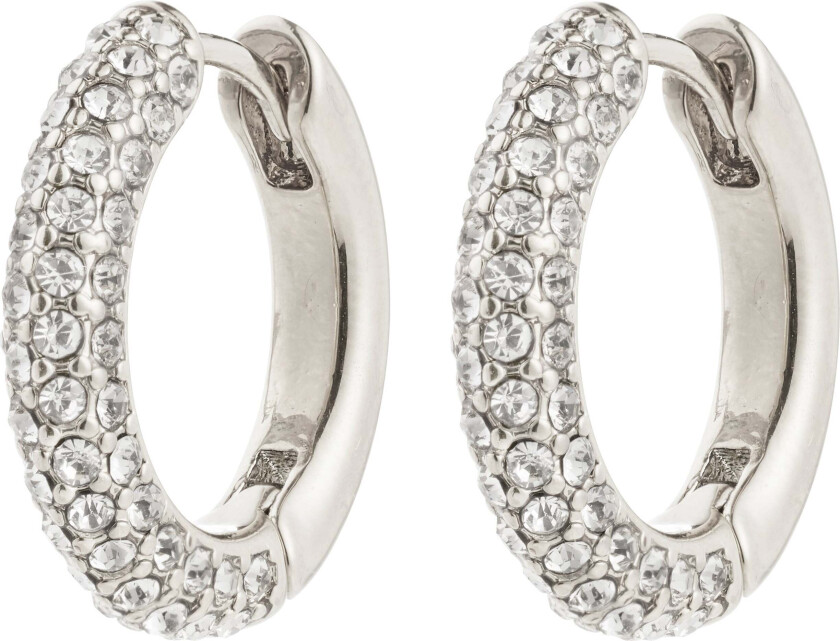 TATUM medium hoops sølvbelagt