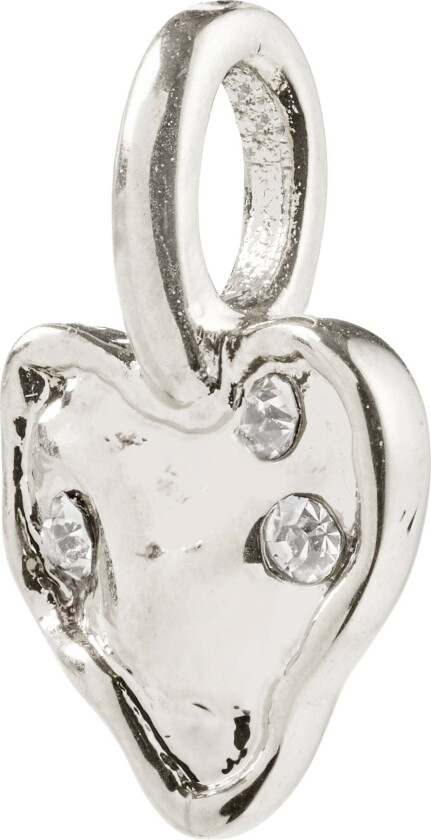 CHARM mini hjerteanheng sølvbelagt