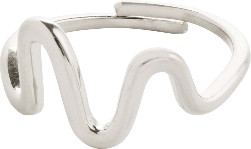 LULU wavy stack ring sølvbelagt