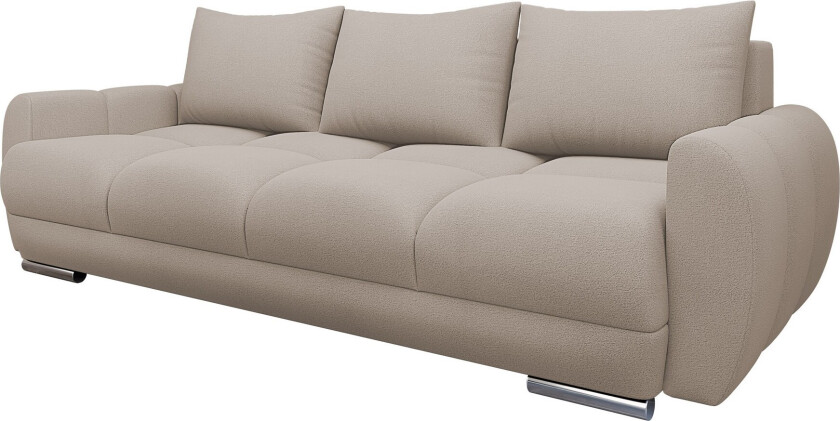 Simerly Sofa 3-seter i Plysj - Beige