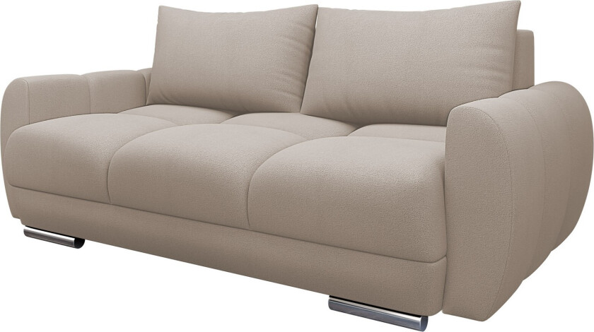 Simerly Sofa 3-seter i Plysj - Beige