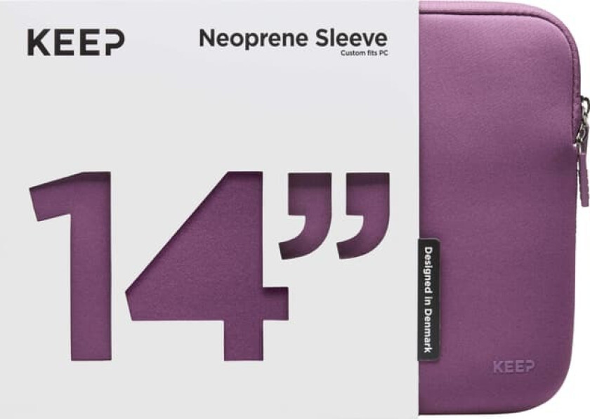 KEEP 14’’ neoprene laptop sleeve (plump purple)