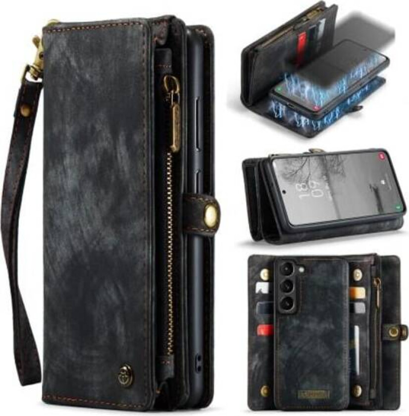 Samsung Galaxy S23+ (Plus) Caseme Retro Lommebok-deksel - Svart