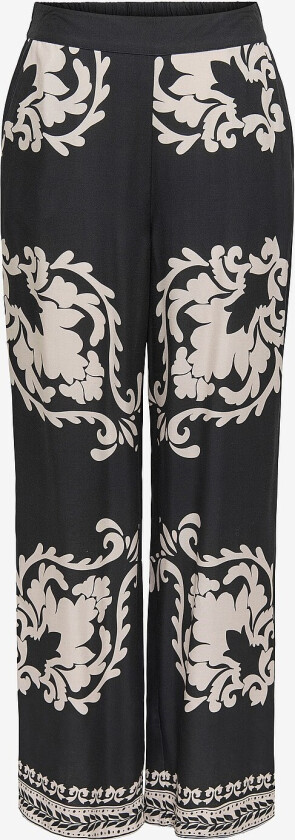 Bukser jdyMaggie Life MW Wide Pant Wvn - Svart