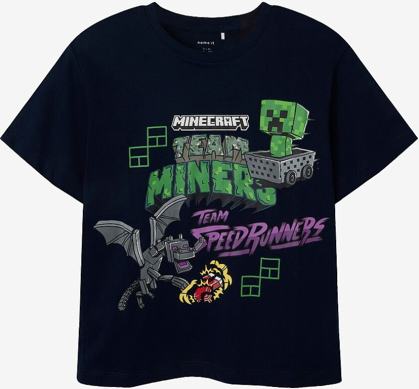 T-skjorte nkmJahi Minecraft Nreg SS - Blå