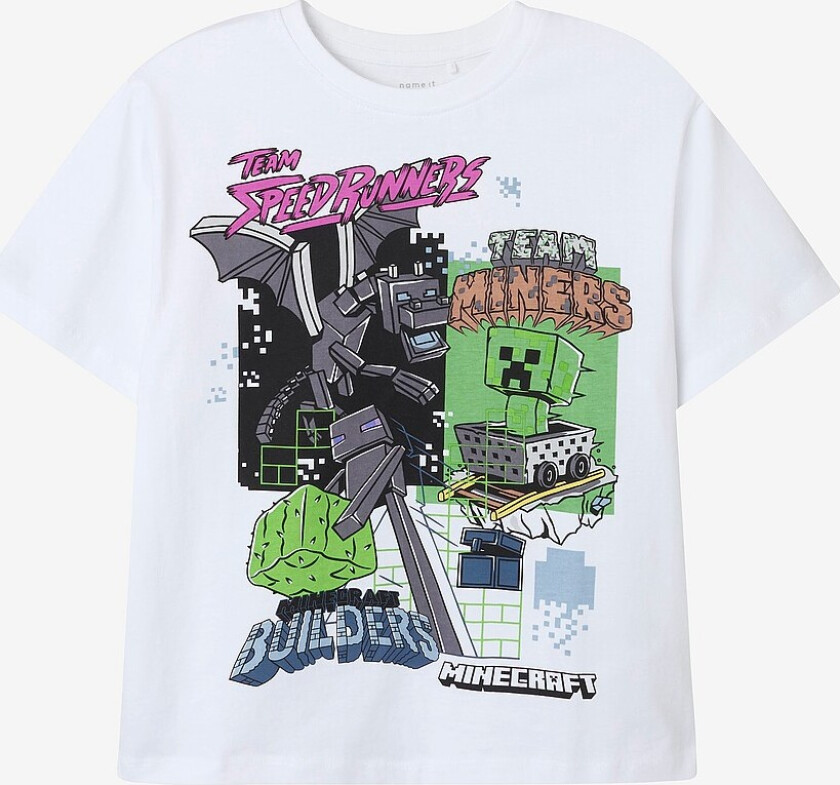 T-skjorte nkmJahi Minecraft Nreg SS - Hvit