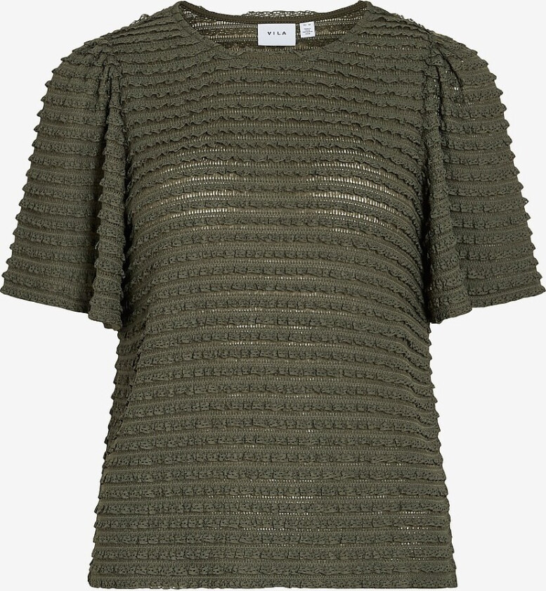 Topp viLogan O-neck S/S - Grønn