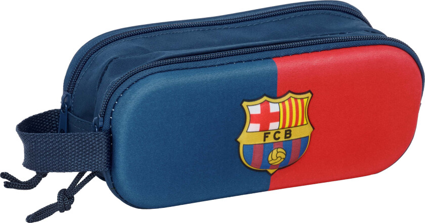 3D Dobbeltpennal, Blå/Rød - Pennal - Polyester