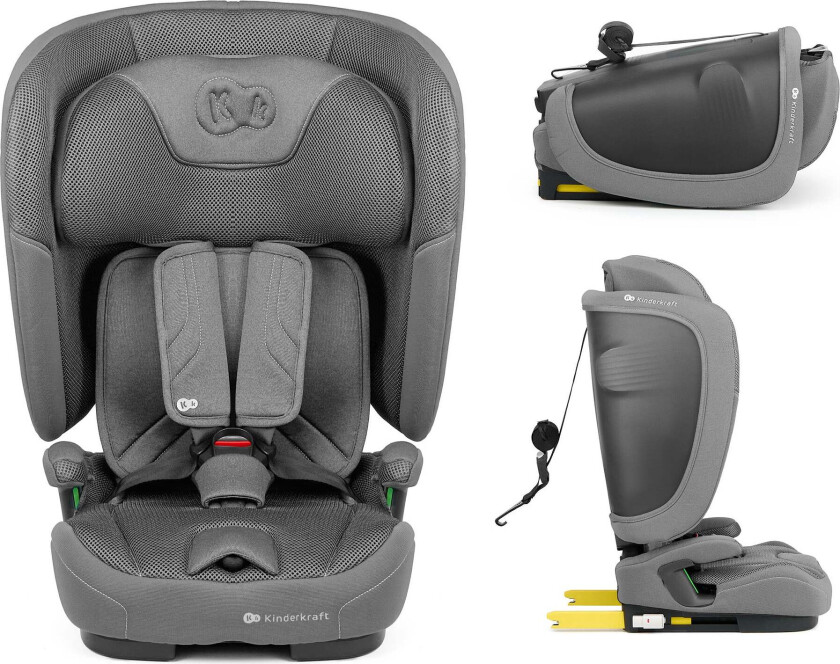 FIX2GO i-Size Bilstol, Grey - ISOFIX