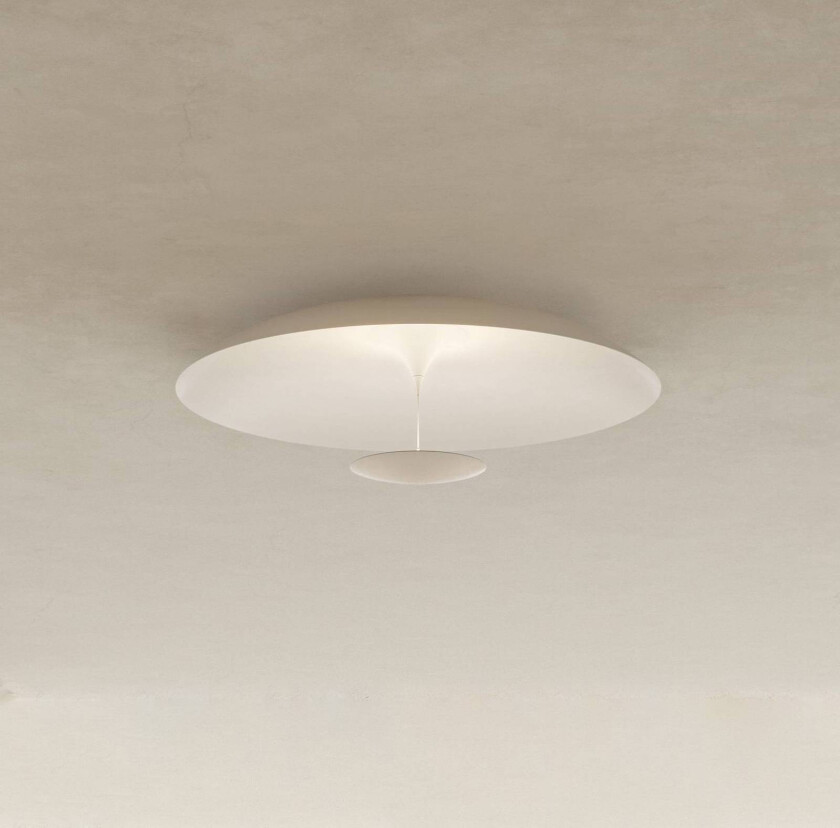 LED-taklampe BLANCO, Ø 60 cm, hvit, metall
