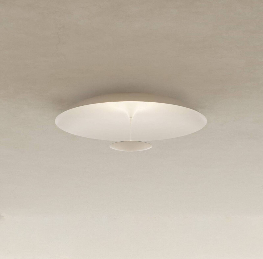 LED-taklampe BLANCO, Ø 92 cm, hvit, metall