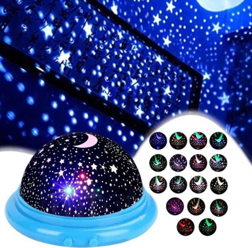 Stjerneprojektor Galaxy Nattlampe LED Stjernehimmel til barnerommet