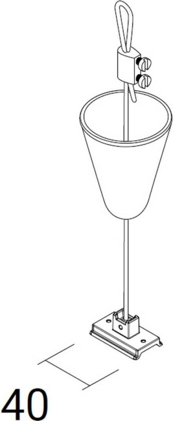 opphengssystem SQUARE 48 V, hvit, pendelhøyde 200 cm