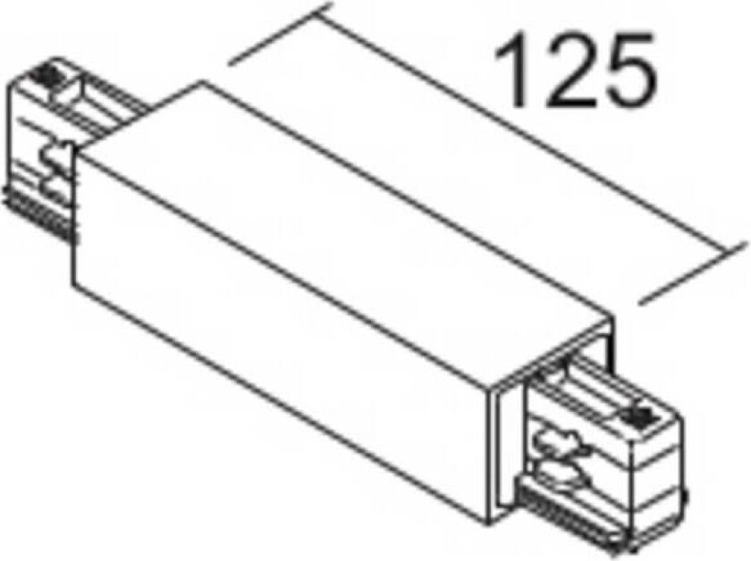 mellomtilkobling LKM DALI svart 3-fase plast