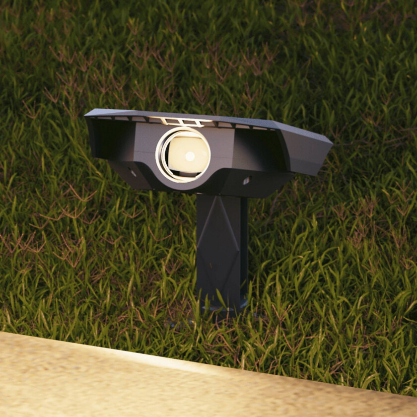 LED-spot med jordspyd Padoa, 2-pak, svart