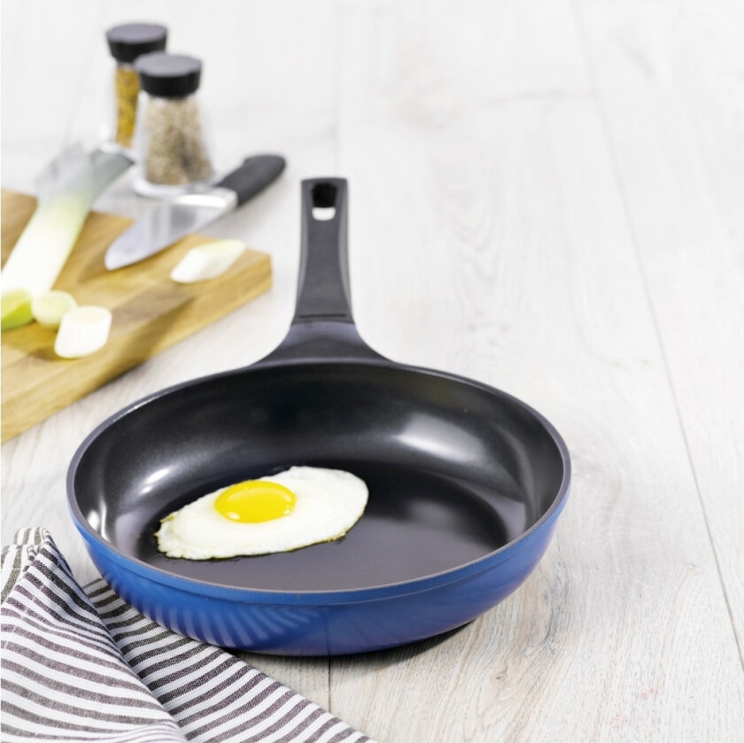 OBH 8142 stekepanne 26Cm Eco, blå alu