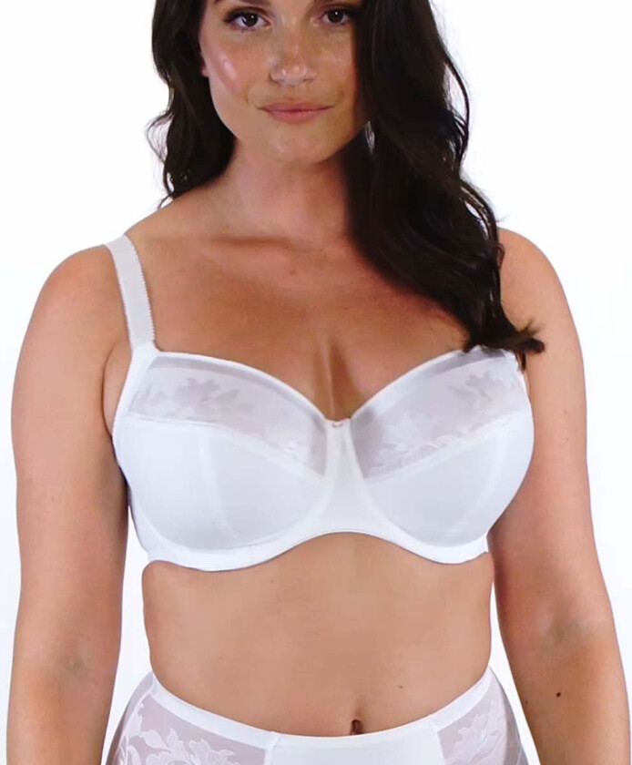 Illusion BH med spiler, hvit, Størrelse: 80F, Kvinner