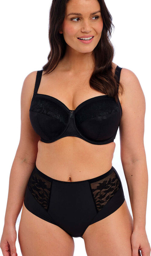 Illusion BH med spiler, svart, Størrelse: 75D, Kvinner
